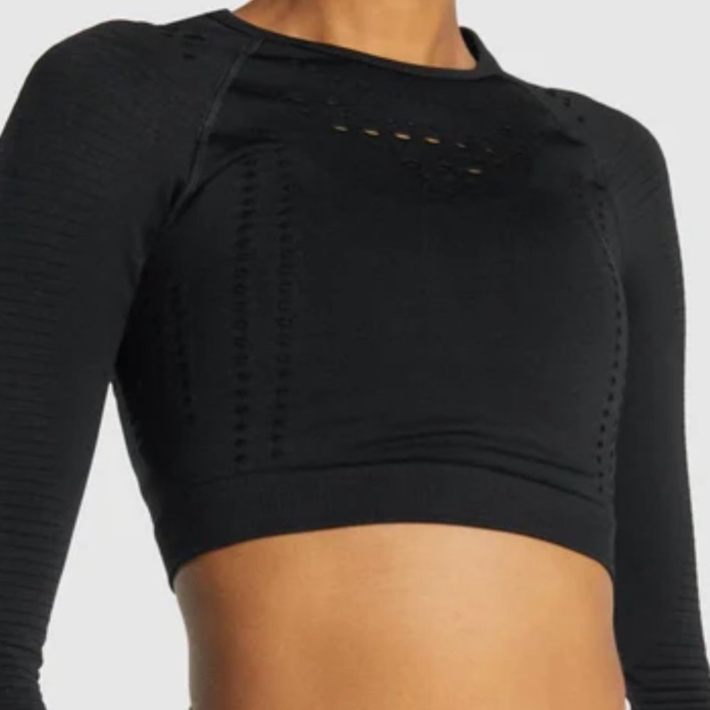 Gymshark GLOW LONG SLEEVE SEAMLESS CROP TOP